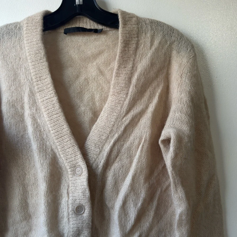 Jenni Kayne Women's Boyfriend Beige Sweater Cardigan Sz S - Picture 5 of 14